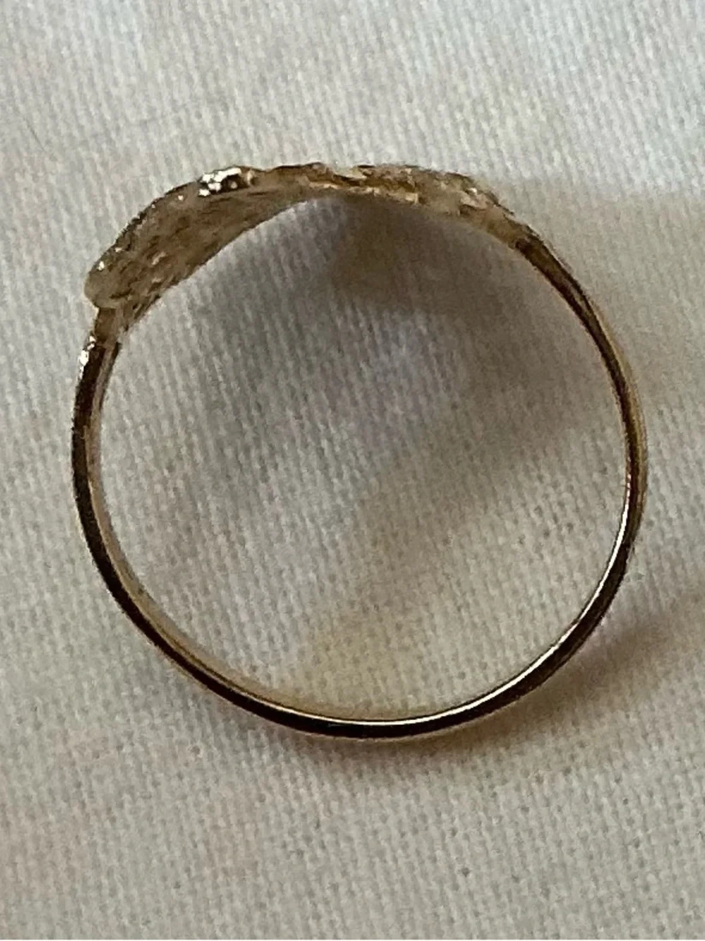 Vintage Italian Fabiani 14K Yellow Gold Filigree Ring Size 7  In Original Box